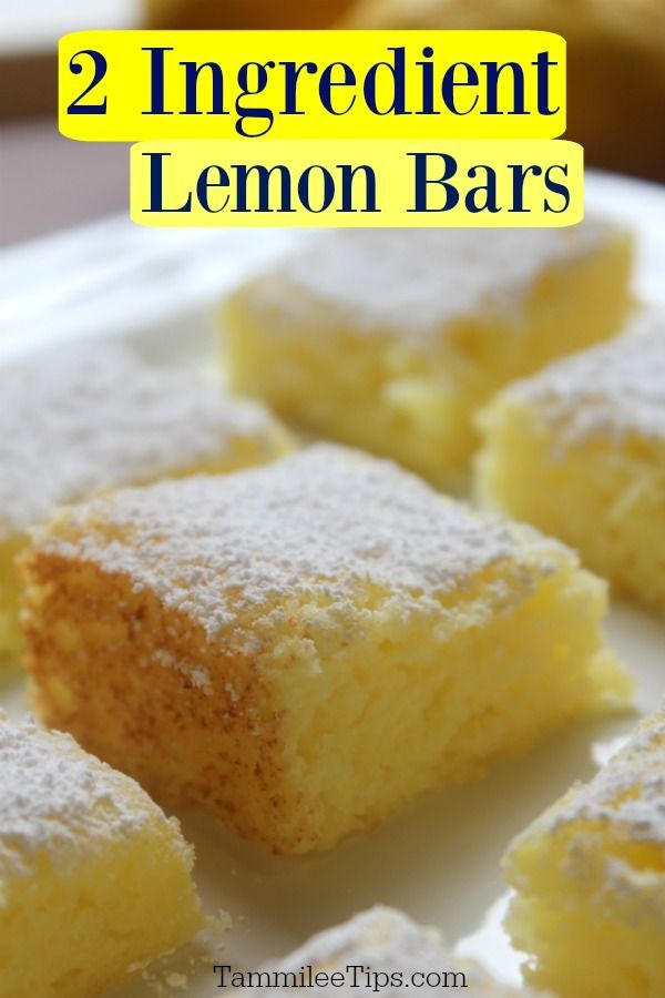 Super easy 2 ingredient Lemon Bars Recipe! -   18 desserts Easy recipes ideas