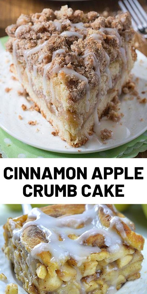 Cinnamon Apple Crumb Cake -   18 desserts Easy recipes ideas