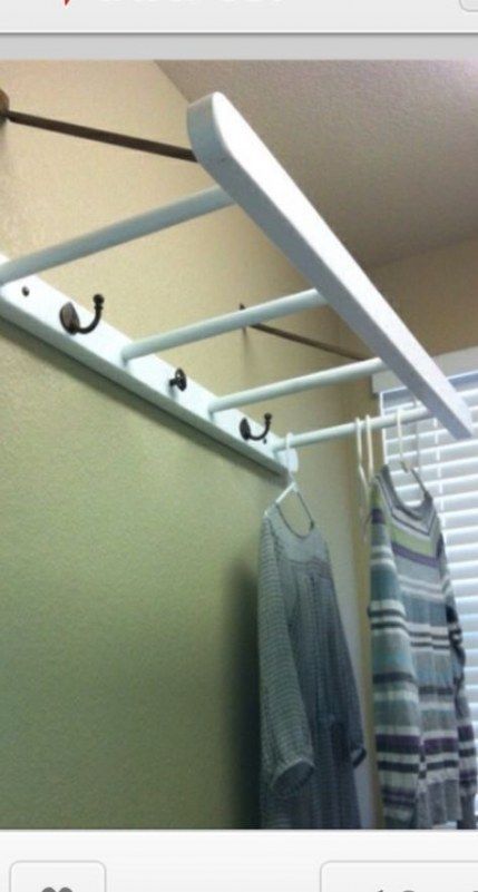 Diy Clothes Rack On Wall Coat Hooks 38 Best Ideas -   18 DIY Clothes Hanger wall ideas