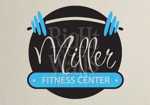 Home Fitness Center Gym Wall Decals, Vinyl Art Stickers -   18 fitness Center wall ideas