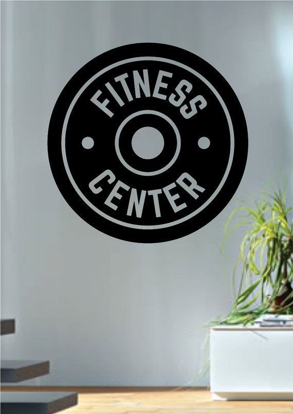 Fitness Center Gym Design Decal Sticker Wall Vinyl Art Home Room Decor -   18 fitness Center wall ideas