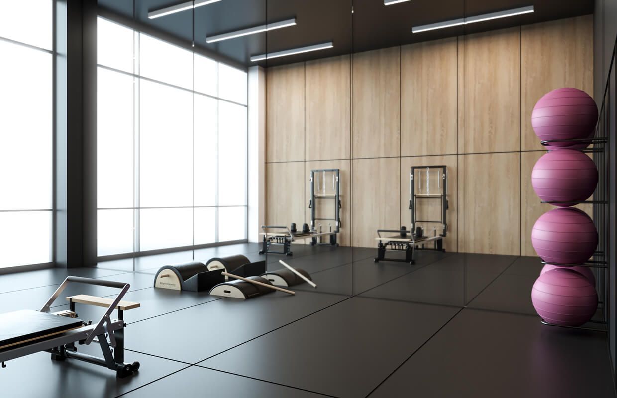 Ladies' Fitness Center Interior Design - Riyadh, Saudi Arabia - CAS -   18 fitness Center wall ideas