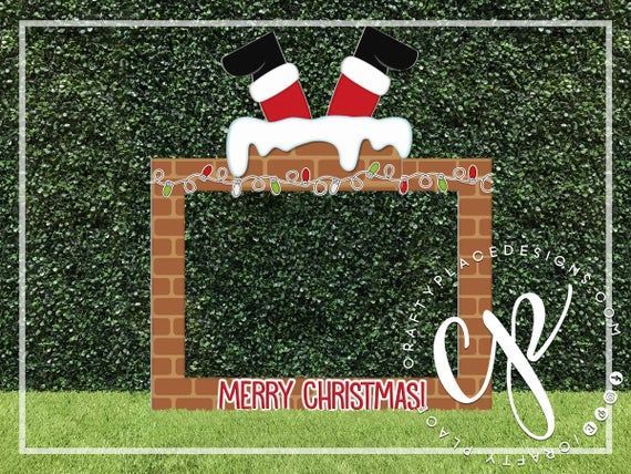 Christmas photo booth frame | Holiday photo booth prop | Santa photo booth frame | Christmas photo prop | Selfie station | Printed -   18 holiday Photos diy ideas