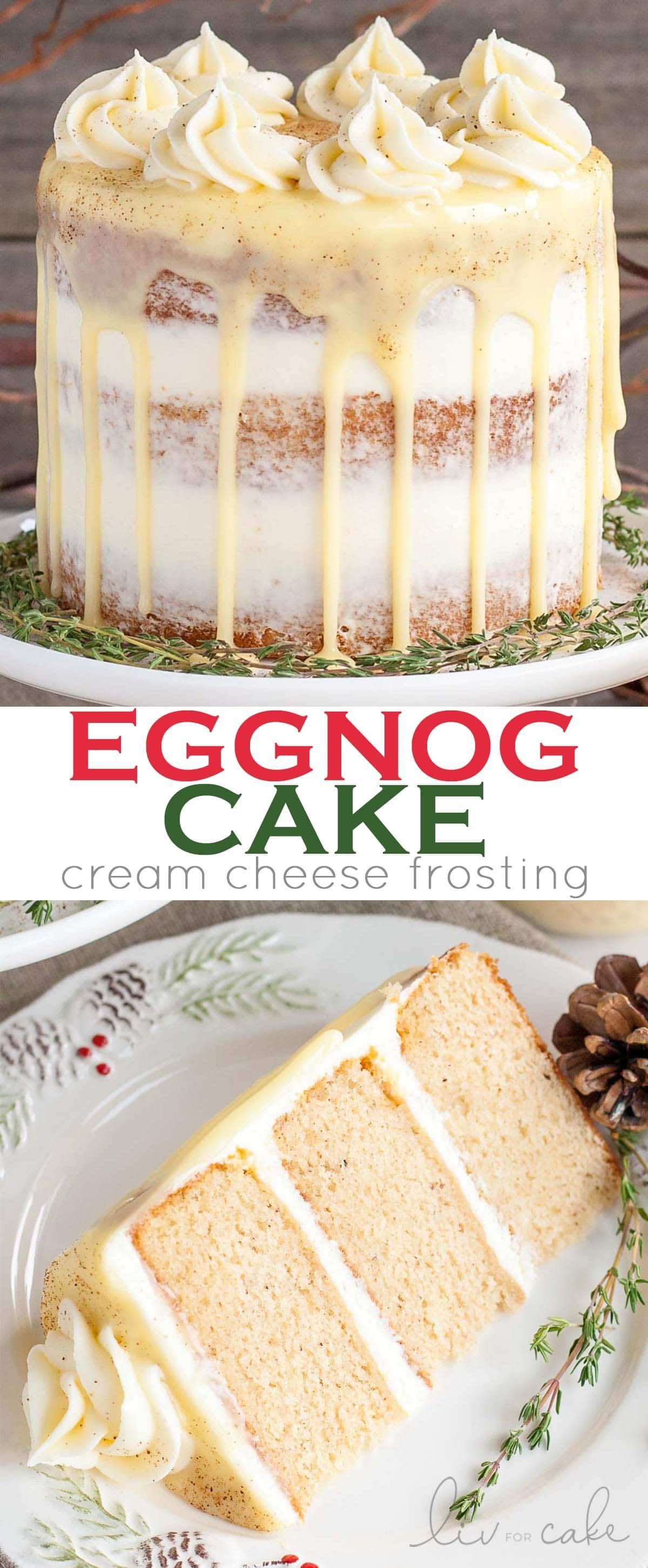 Eggnog Cake -   18 holiday Season white chocolate ideas