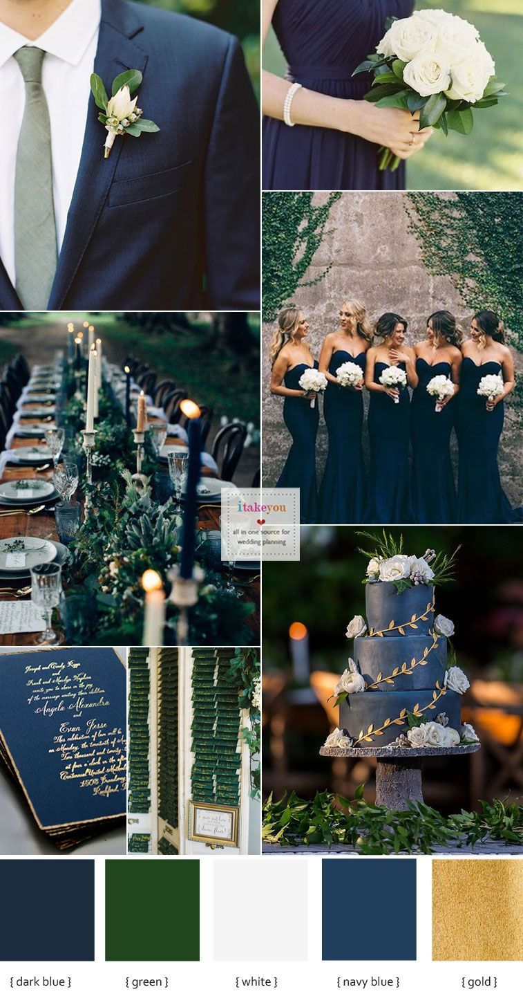 Green Navy Blue and White Wedding Ideas -   18 wedding colors ideas