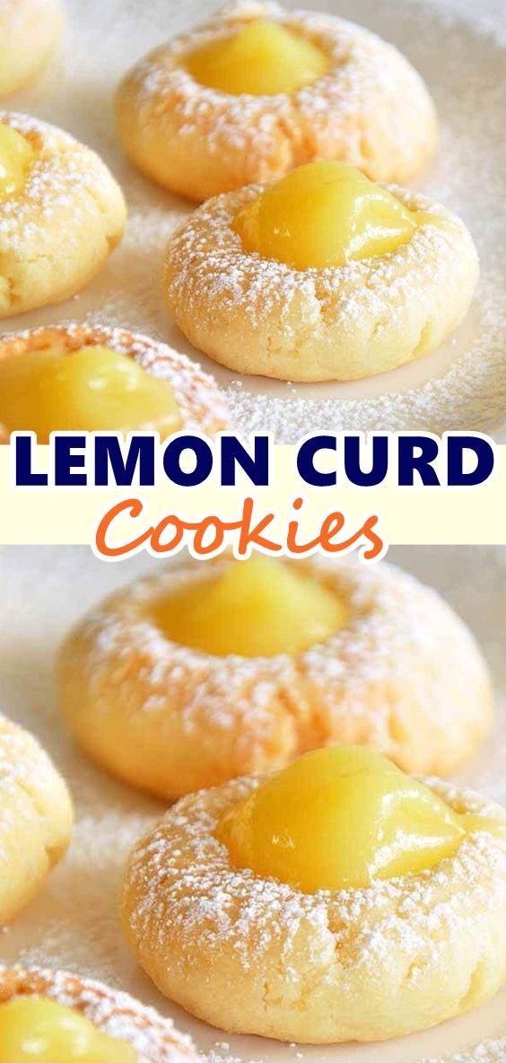 LEMON CURD COOKIES -   19 desserts Lemon sweets recipe ideas