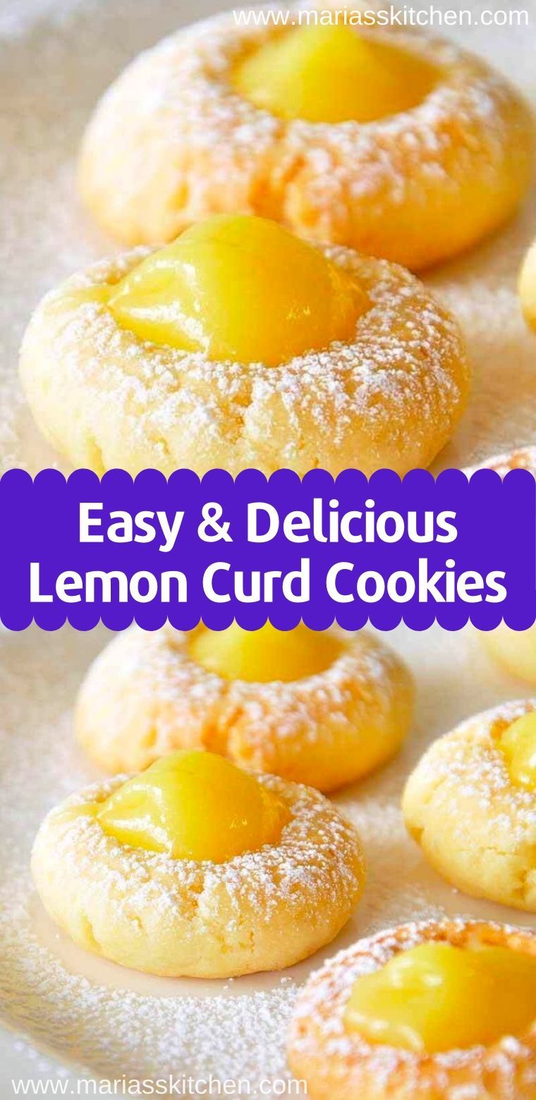 Easy Lemon Curd Cookies Recipe -   19 desserts Lemon sweets recipe ideas