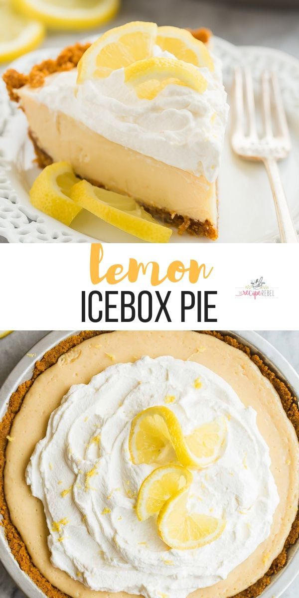 Lemon Icebox Pie -   19 desserts Lemon sweets recipe ideas