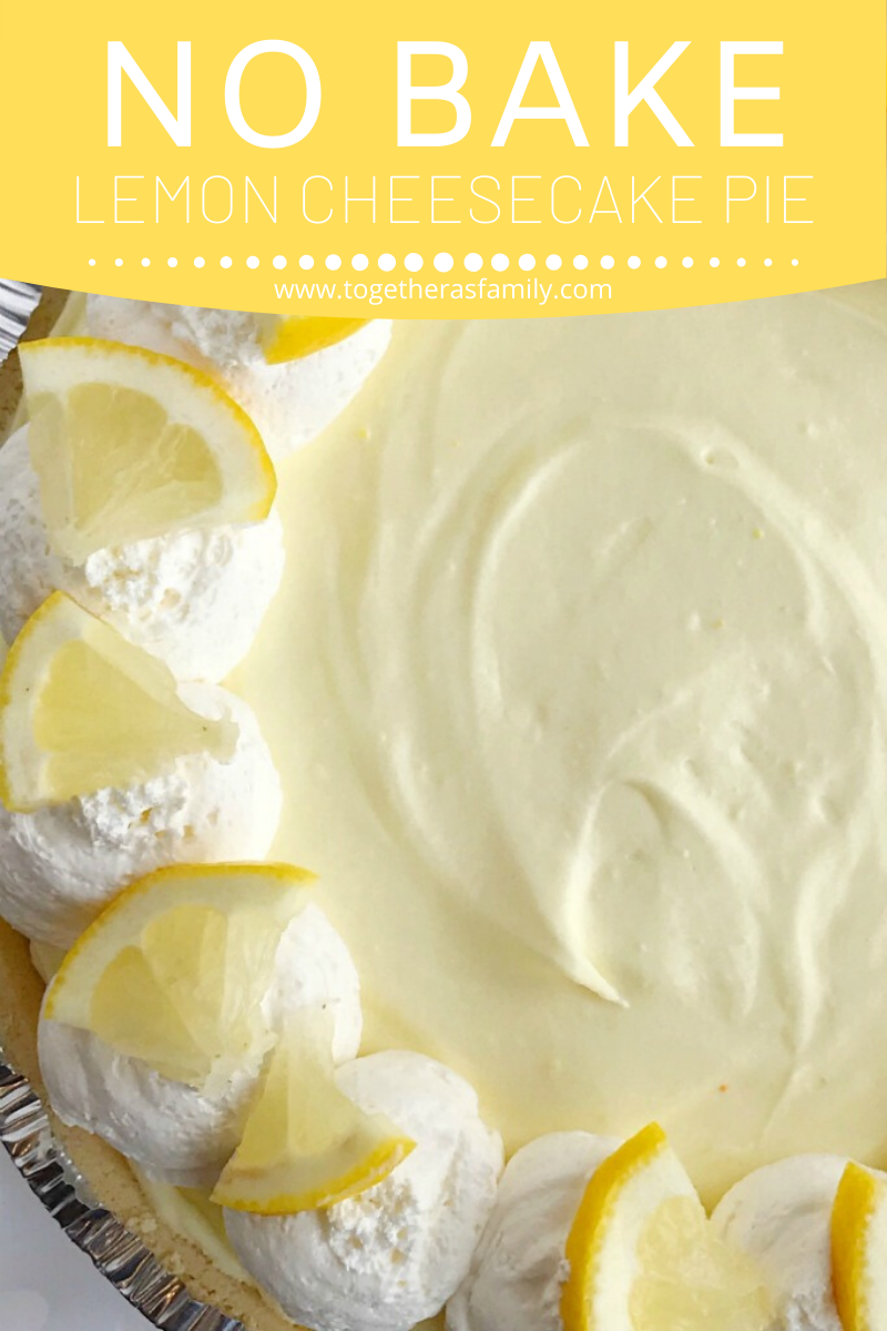 No Bake Lemon Cheesecake Pie -   19 desserts Lemon sweets recipe ideas