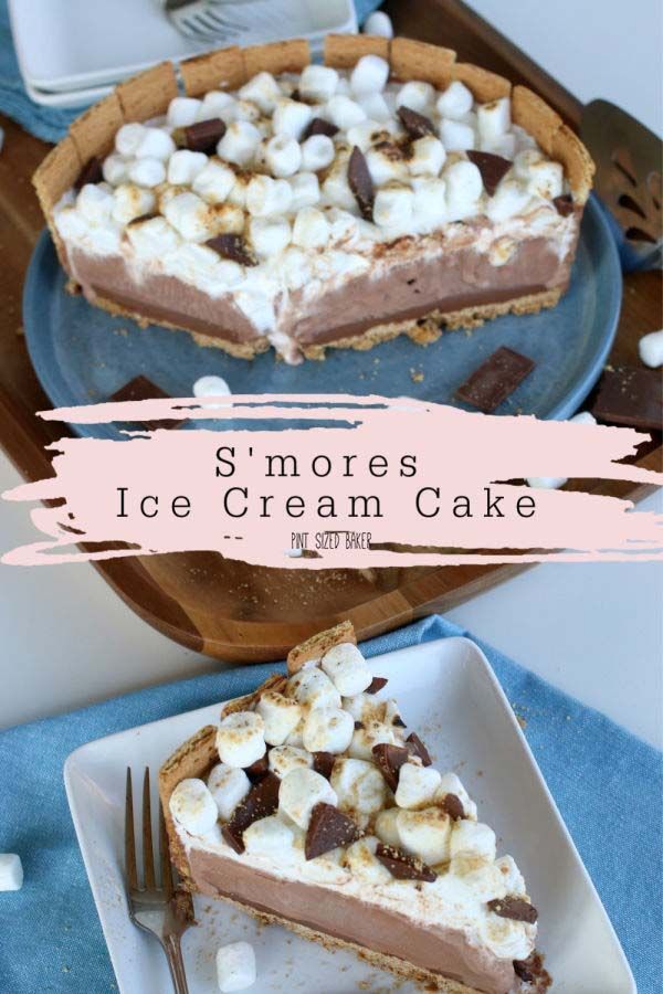 S'mores Ice Cream Cake Recipe +Video -   20 cake Ice Cream summer ideas