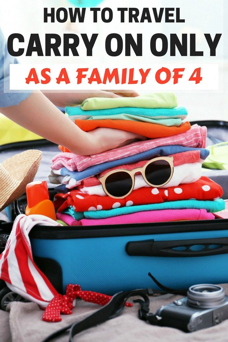 How We Travel Carry On Only As A Family Of Four -   20 holiday Travel with kids ideas