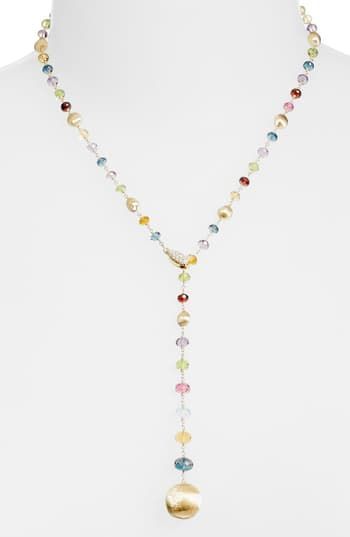Amazing offer on Marco Bicego Africa Semiprecious Stone Lariat Necklace online - Mimafashionstylish -   20 women’s jewelry Necklace stone pendants ideas
