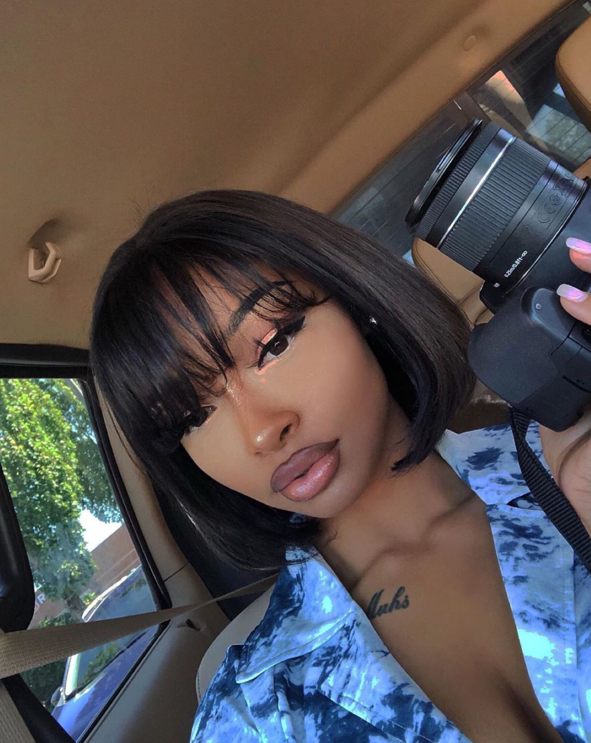 Short Bob with Bangs 100% Virgin Hair Wigs Lace Front Wig Full Lace Wig – WoWigsHair -   10 baddie hairstyles With Bangs ideas