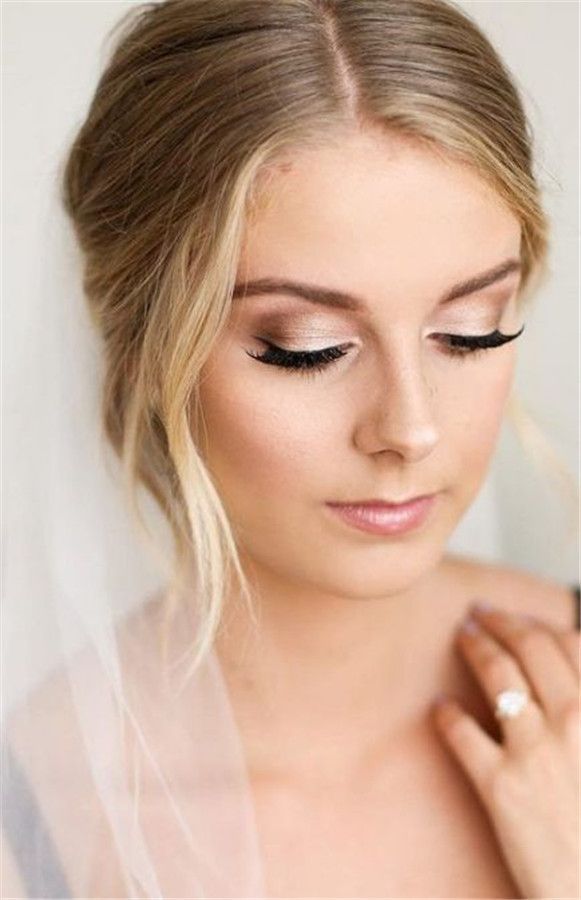 24 Gorgeous Natural Wedding Makeup Ideas to Copy -   10 makeup Simple casamento ideas