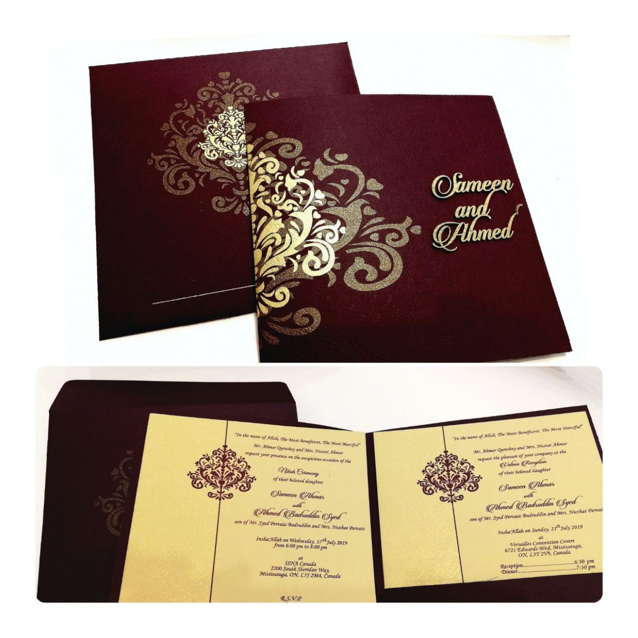 Pakistani Wedding Card Invitation -   10 pakistani wedding Card ideas