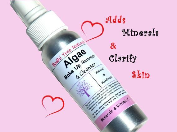 Mineral rich Make up Remover Liquid with Aloe Vera + Algae + VitaminC - natural handmade skin care -   10 skin care Design eyes ideas