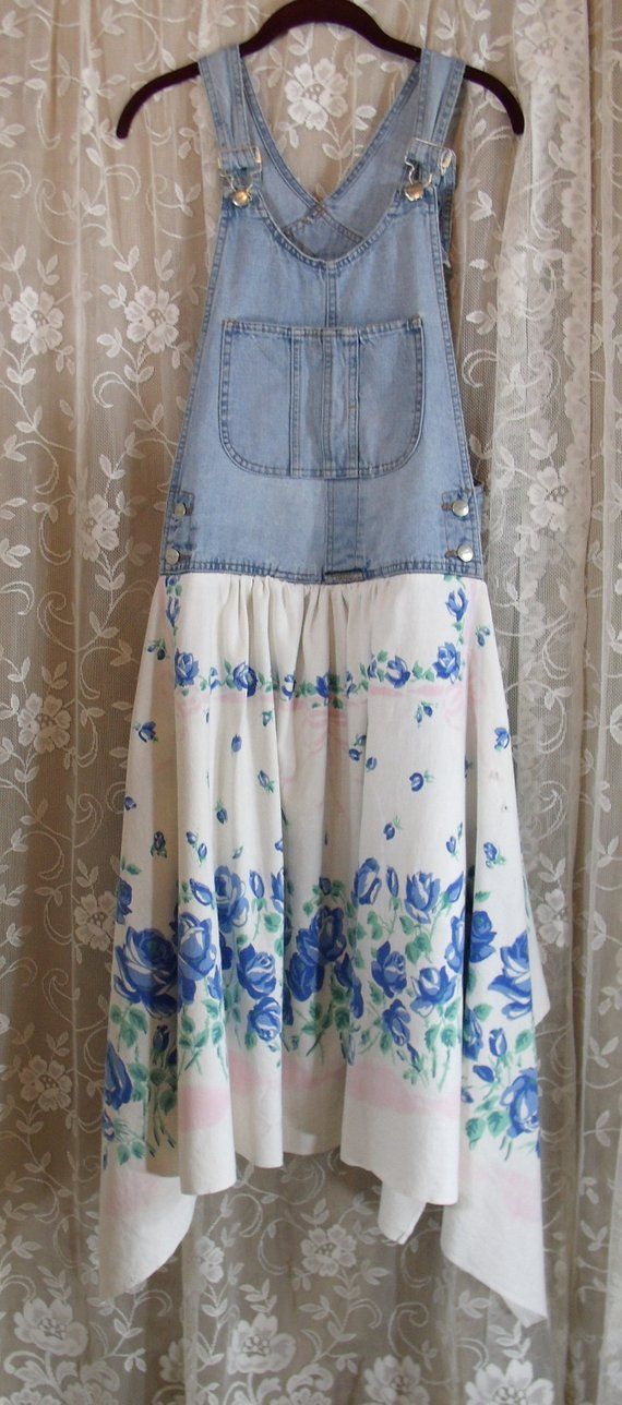 Upcycled Overalls for Women, Size Medium -   12 DIY Clothes For Women upcycle ideas