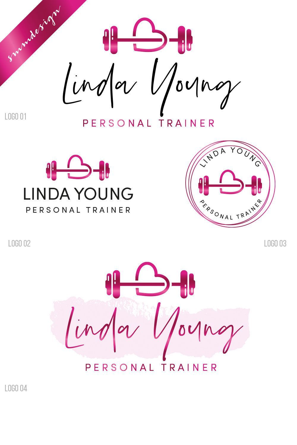 12 female fitness Logo ideas