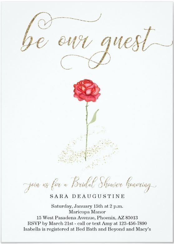 Beauty -   12 wedding Disney invitations ideas