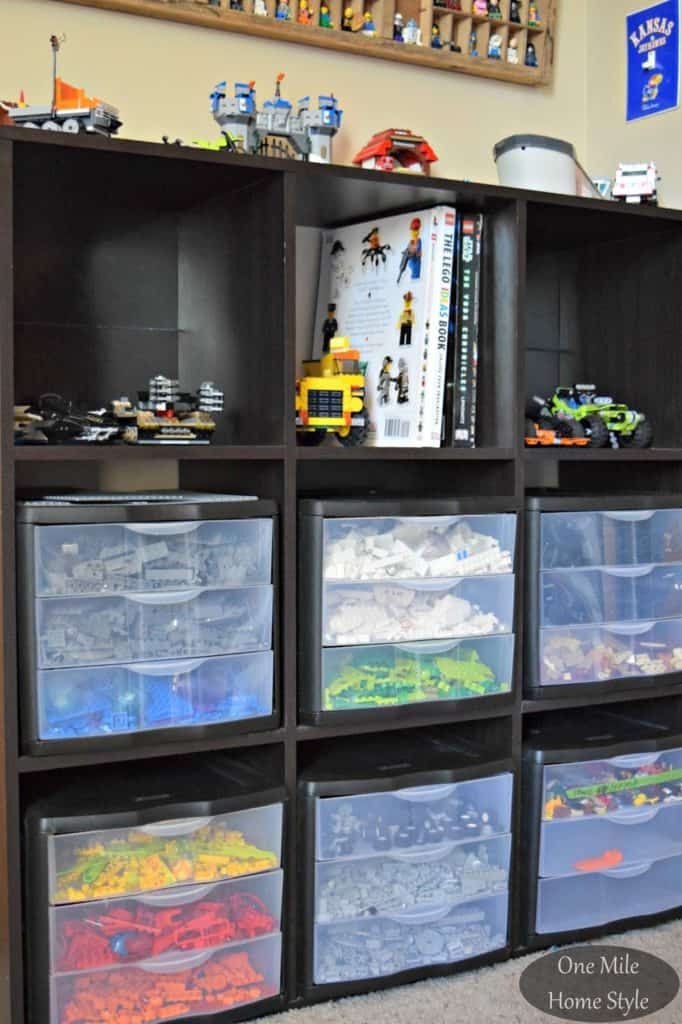 Simple (and Decorative) Lego Storage -   13 room decor Boys lego storage ideas