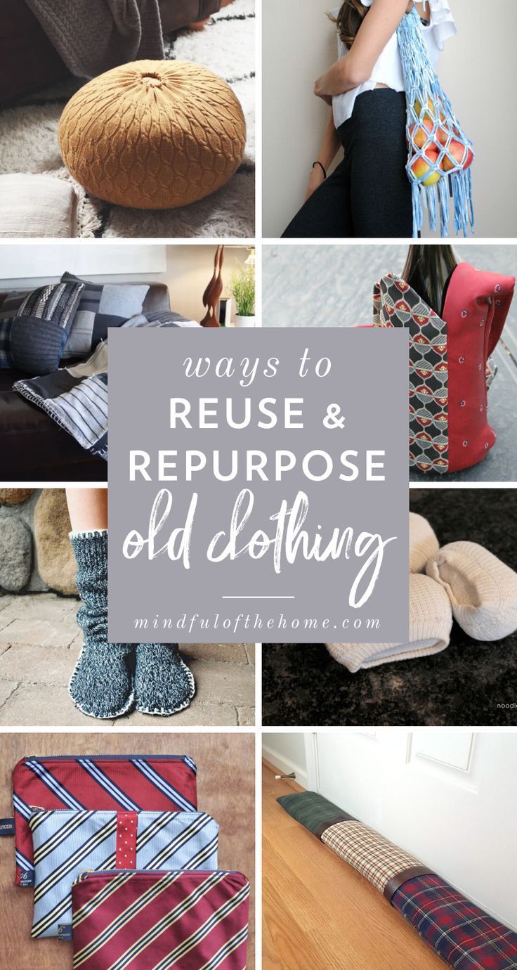 22 Practical Ways To Repurpose Old Clothing Into Something New -   14 DIY Clothes Recycling wardrobes ideas