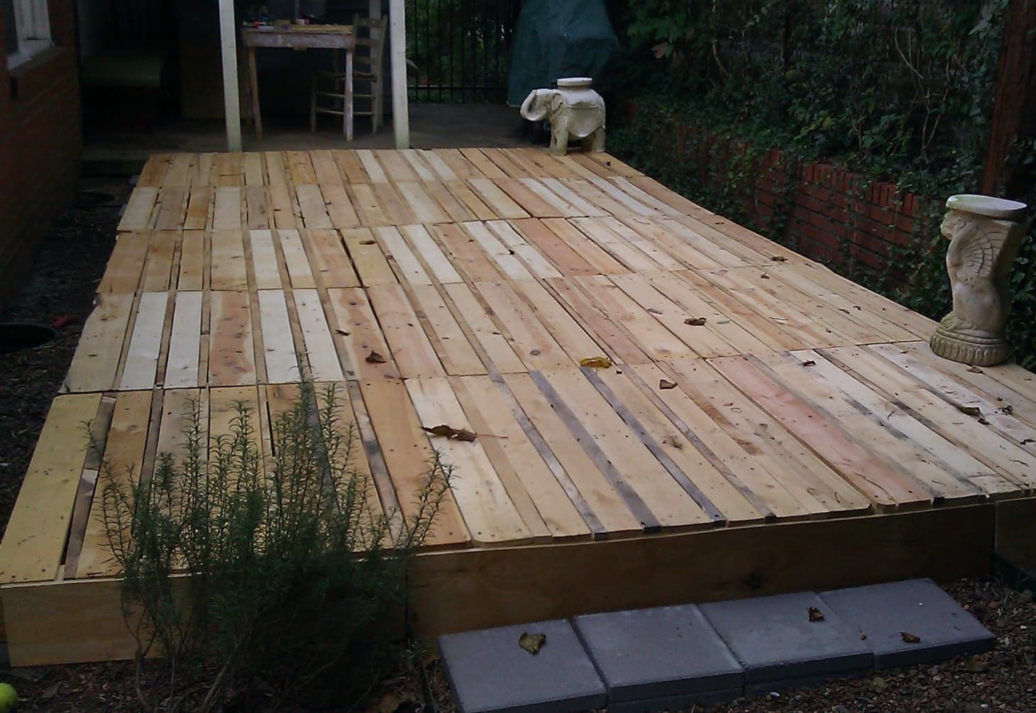 Before & After: A Bunch of Old Pallets Gain Purpose -   14 diy projects With Pallets decks ideas