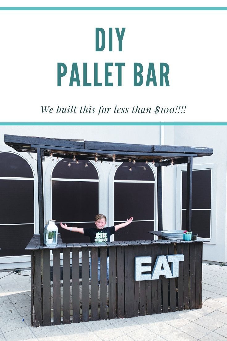 DIY Pallet Bar for under $100 - All My Good Things -   14 diy projects With Pallets decks ideas