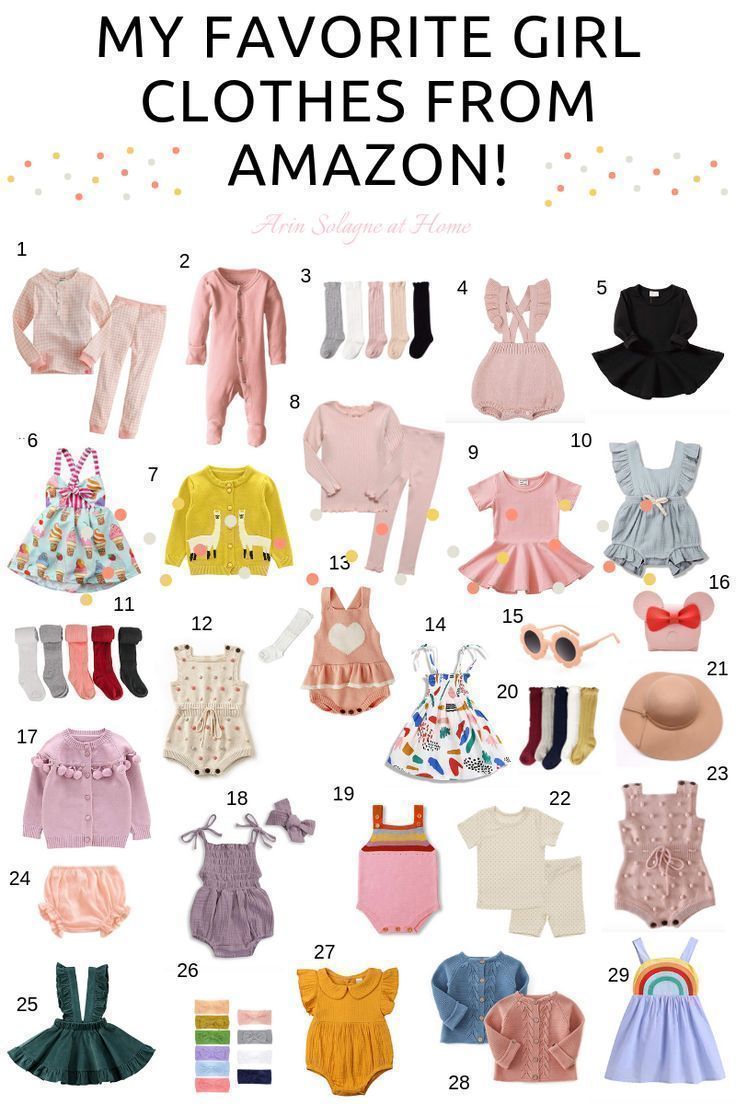 Baby and Toddler Girl Clothes from Amazon - arinsolangeathome -   15 DIY Clothes For Girls fashion ideas