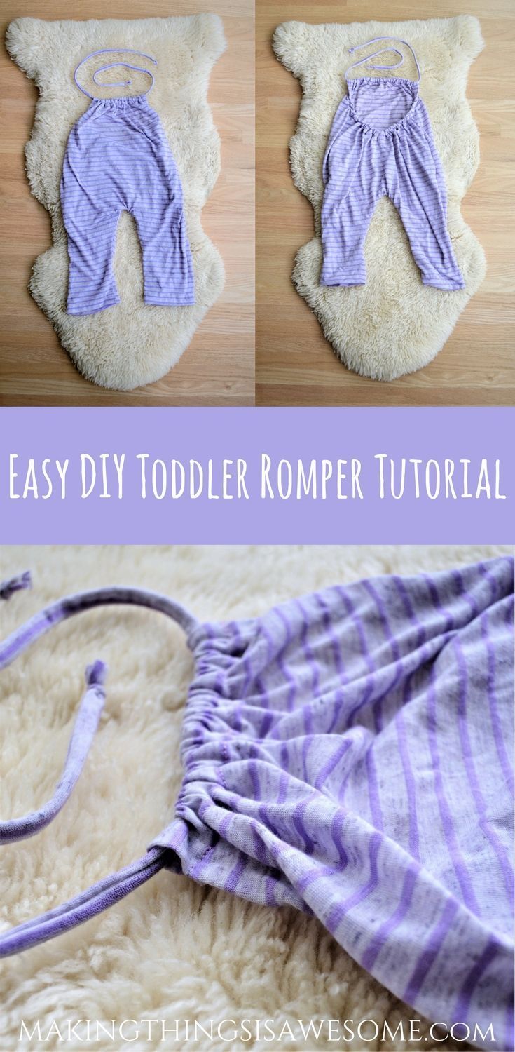 Easy DIY Toddler Romper Tutorial! - Making Things is Awesome -   15 DIY Clothes For Girls fashion ideas