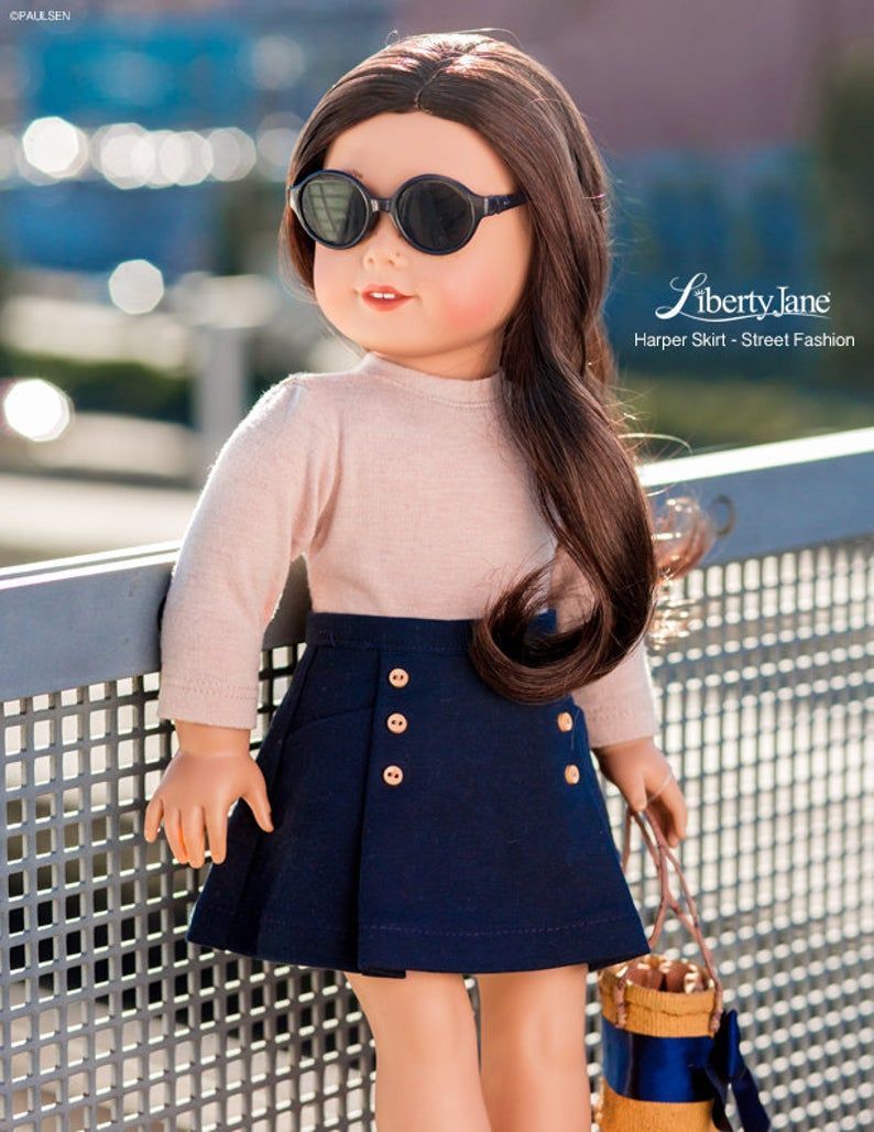 Pixie Faire Liberty Jane Harper Skirt Doll Clothes Pattern Designed to Fit 18” Dolls such as American Girl® - PDF -   15 DIY Clothes For Girls fashion ideas