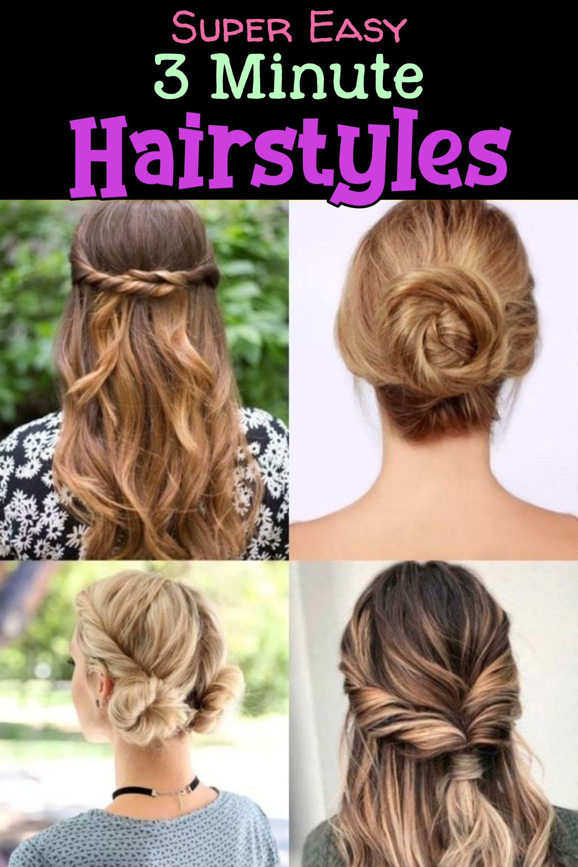 10 EASY Lazy Girl Hairstyle Ideas {Step By Step Video Tutorials For Lazy Day Running Late Quick Hairstyles} - Clever DIY Ideas -   15 hair for girls ideas