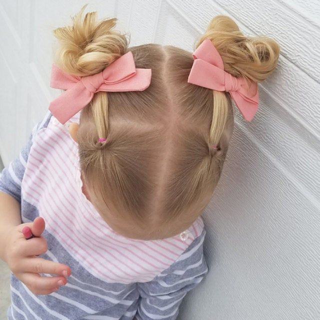 Salmon / light coral hand tied school girl style hair bow on nylon headband or alligator clip. Kate's Bows -   15 hair for girls ideas
