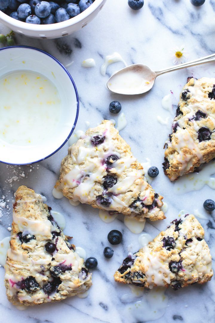 Blueberry Oat Scones - Taste Love and Nourish -   16 blueberry desserts Photography ideas