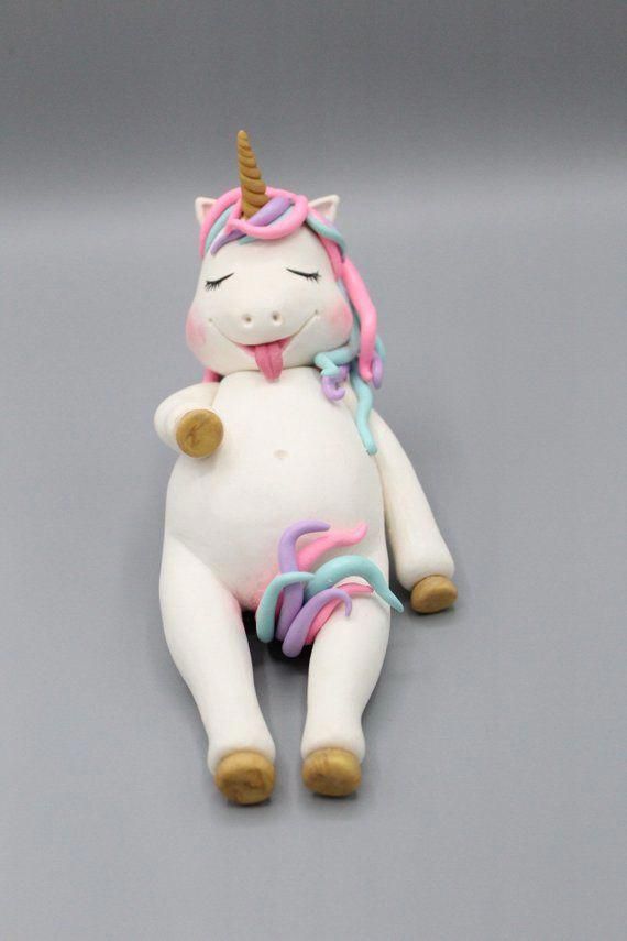 Fat unicorn cake topper,keepsake clay unicorn,cake topper,personalized unicorn decoration,unicorn party,cute fat unicorn caketopper birthday -   16 cake Unicorn simple ideas