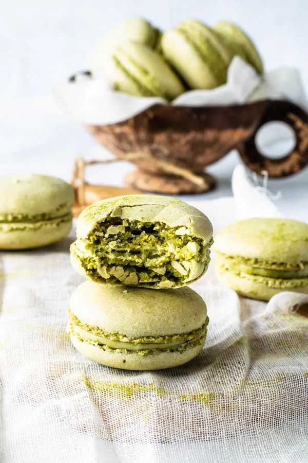Matcha Green Tea Macarons -   16 desserts Vegan francais ideas