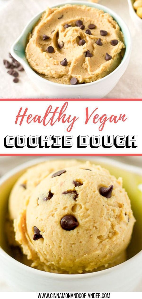 Healthy Edible Vegan Cookie Dough Recipe | Cinnamon & Coriander -   16 desserts Vegan francais ideas