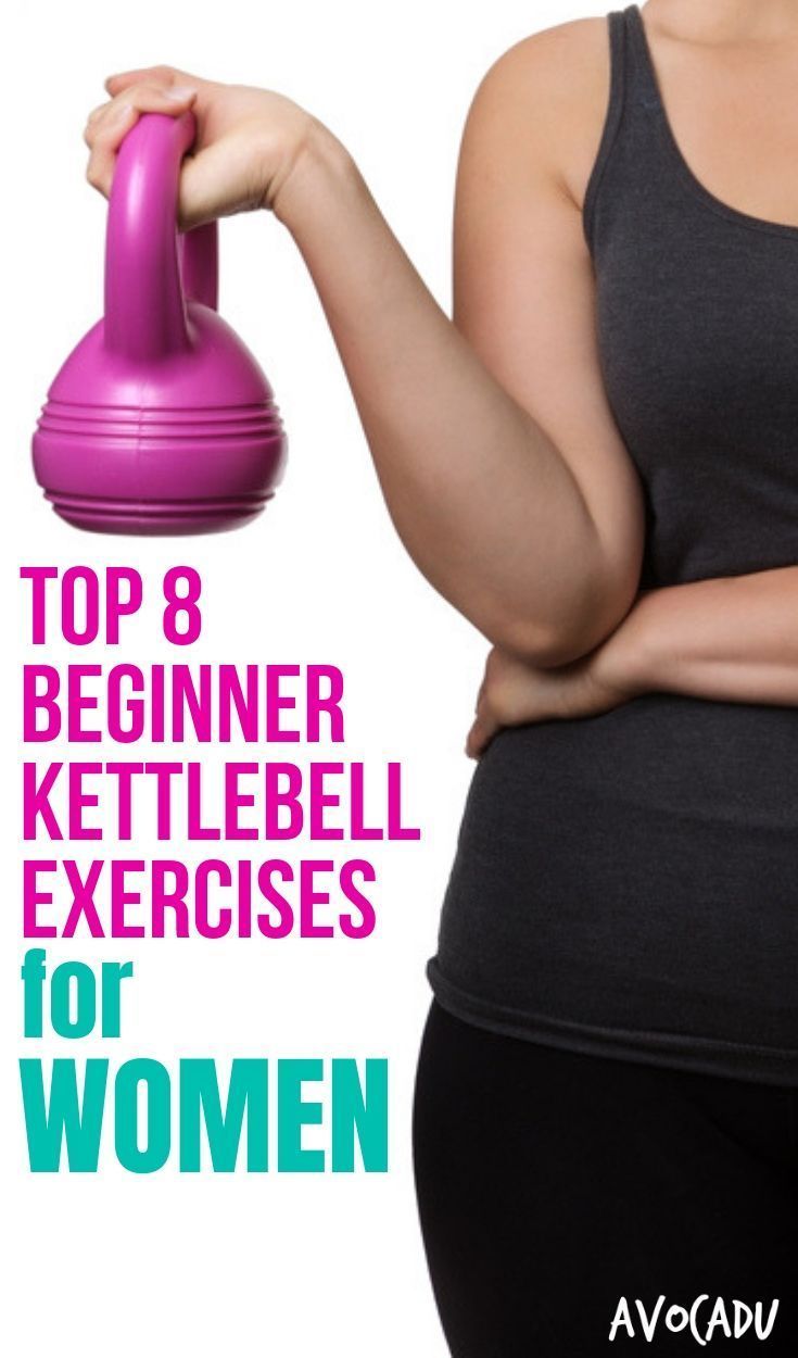 Top 8 Beginner Kettlebell Exercises for Women | Avocadu -   16 fitness For Beginners motivation ideas