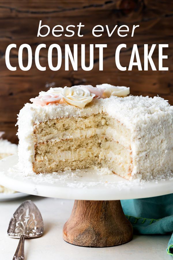 Fluffy & Moist Coconut Cake | Sally's Baking Addiction -   17 cake Coconut mom ideas