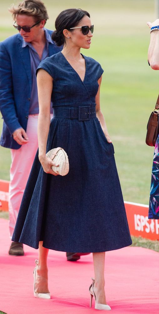 Everyone Is Talking About Meghan's $71 Bag—But It's Her Dress I'm Really Into -   17 denim dress Outfits ideas