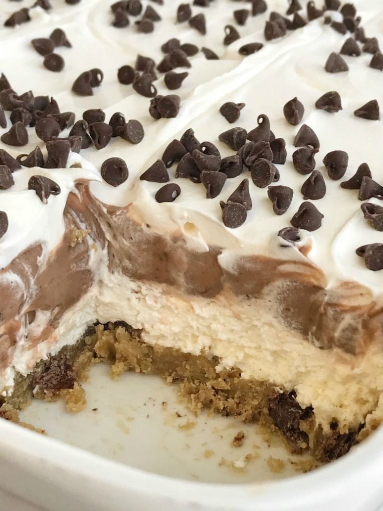 Chocolate Chip Cookie Layered Pudding Dessert -   17 desserts Pudding cool whip ideas