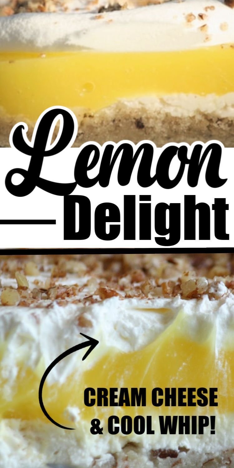 LUSH LEMON DELIGHT -   17 desserts Pudding cool whip ideas