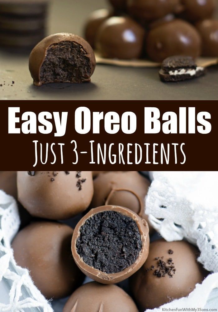 Oreo Balls Recipe {3-Ingredients) -   18 desserts Oreo 3 ingredients ideas