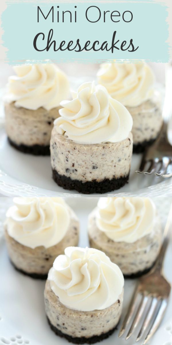 Mini Oreo Cheesecakes -   18 desserts Oreo 3 ingredients ideas
