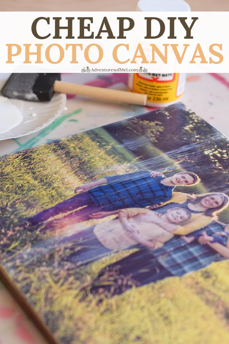 How to Make a Beautiful DIY Photo Canvas on the Cheap -   18 diy projects Wedding photo transfer ideas