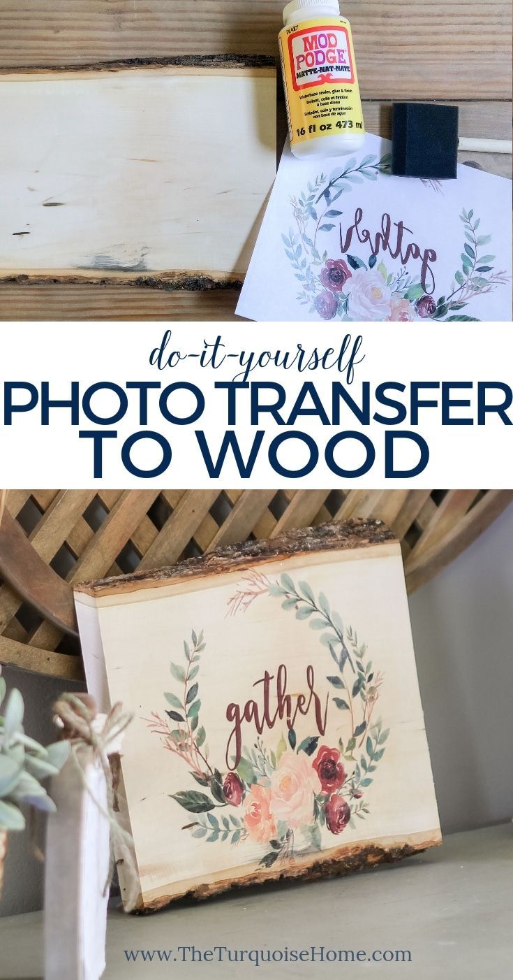 DIY Photo Transfer To Wood | The Turquoise Home -   18 diy projects Wedding photo transfer ideas