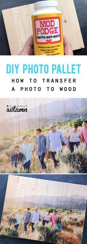 DIY photo pallet {mod podge photo transfer to wood} - It's Always Autumn -   18 diy projects Wedding photo transfer ideas