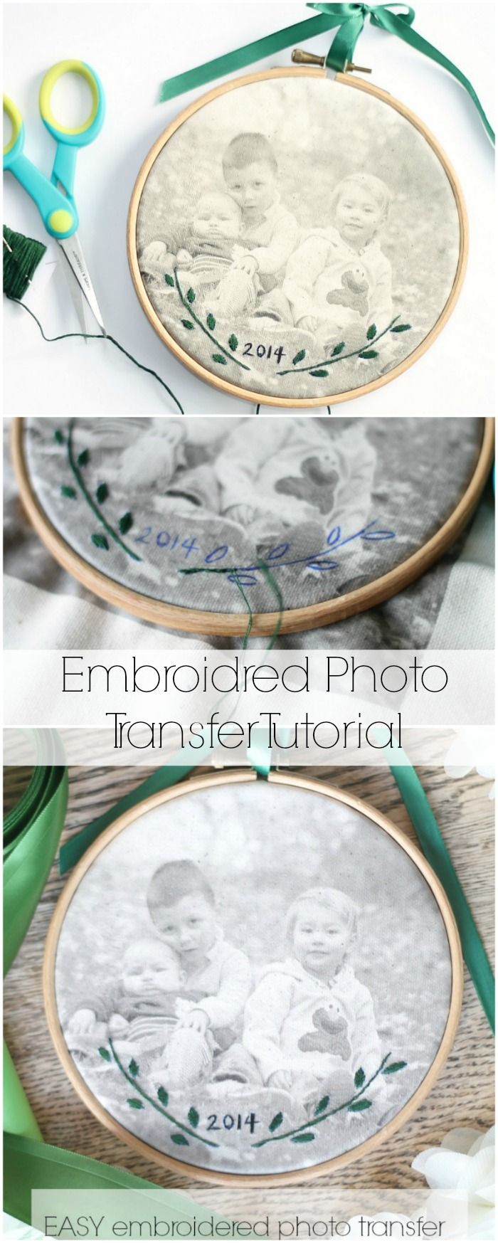 Embroidered Photo Transfer | Catholic Sprouts -   18 diy projects Wedding photo transfer ideas