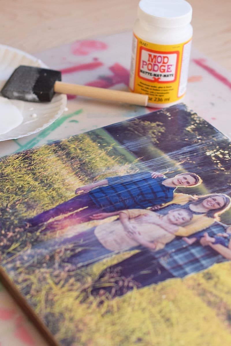 How to Make a Beautiful DIY Photo Canvas on the Cheap -   18 diy projects Wedding photo transfer ideas