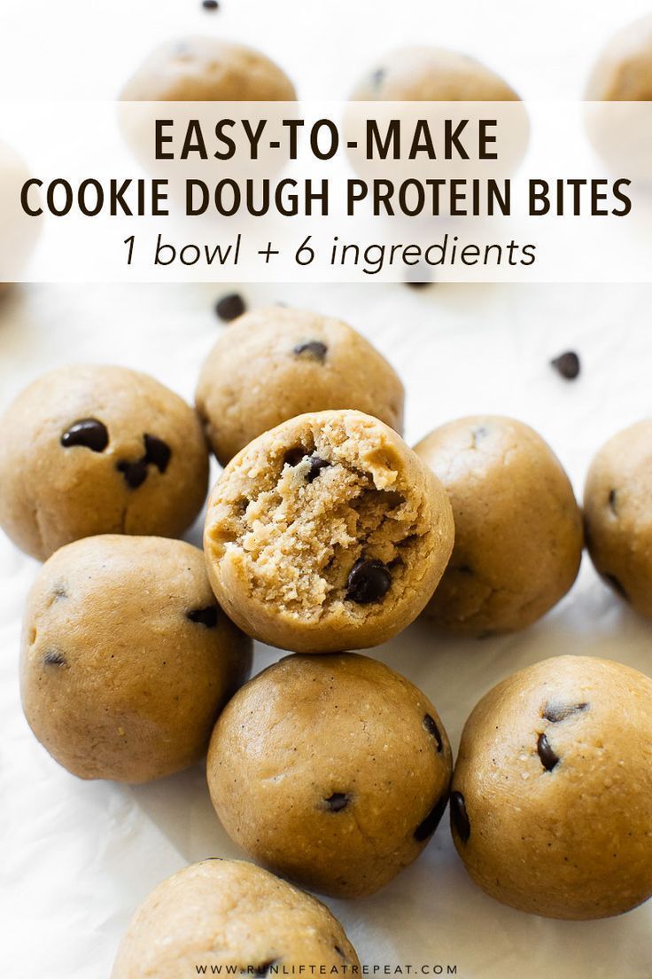 Cookie Dough Protein Bites -   18 healthy recipes Snacks easy ideas