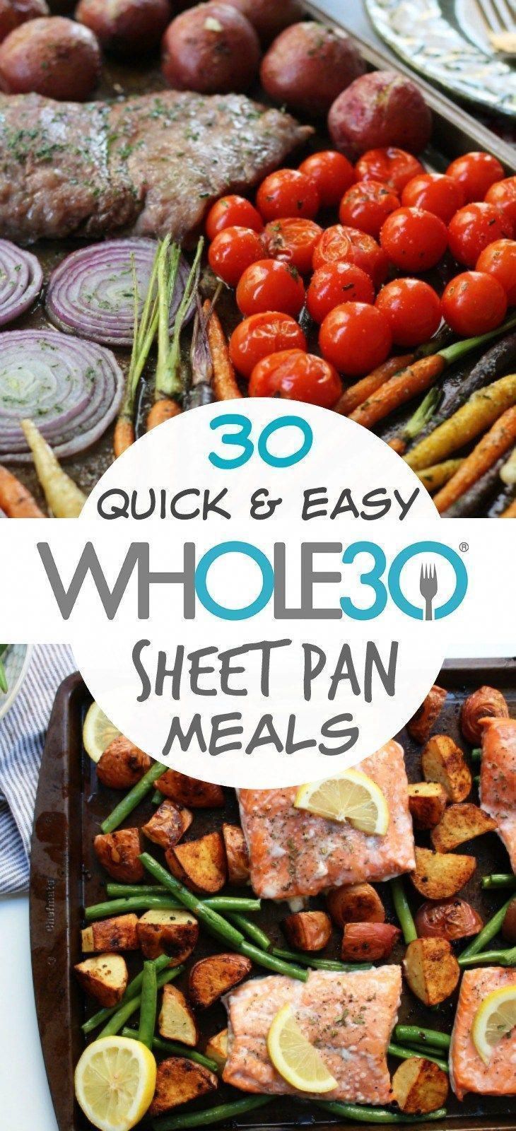 30 Whole30 Sheet Pan Recipes: The Best Quick and Easy One Pan Meals - Whole Kitchen Sink -   19 healthy recipes Meal Prep families ideas